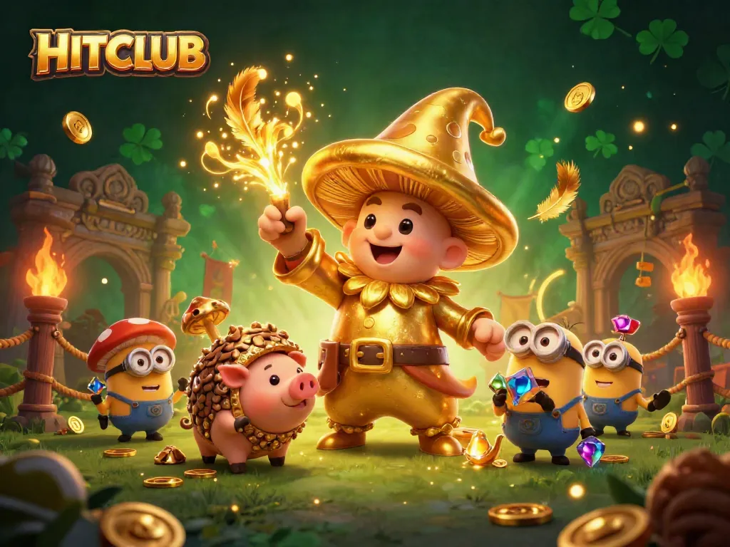 Bet big in HITCLUB’s golden wizard realm, where treasure awaits through magic and luck.