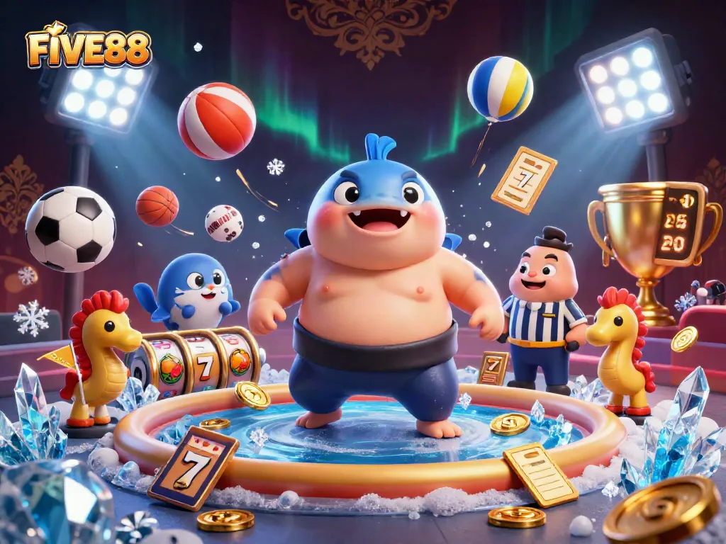 Engage in thrilling jackpots at FIVE88 with dynamic slots and captivating underwater characters.