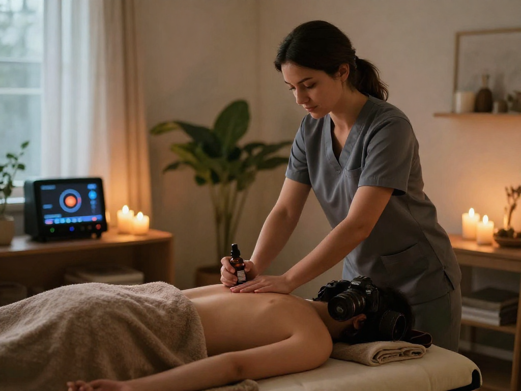 Relaxing 서울출장안마 experience with a professional therapist providing soothing home massage.